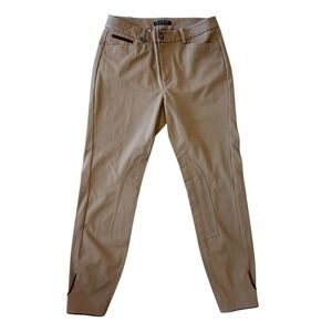 Lauren Ralph Lauren Equestrian Riding Pants Khaki Tan Jodhpurs Size 8 Stretch